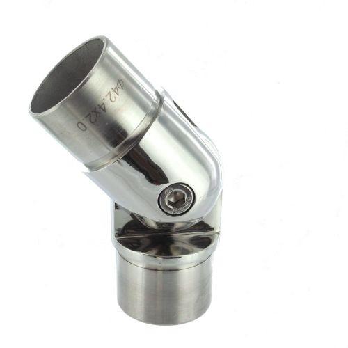 RACCORD MAIN COURANTE 42,4 MM - INOX 316 POLI - ORIENTABLE DESIGN PRODUCTION