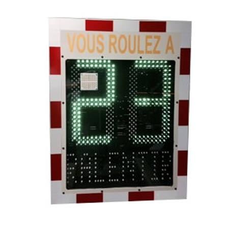 Radar de vitesse pédagogique Speed Plus - affichage temps réel, alimentation solaire ou éclairage public_0