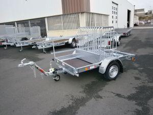 Remorque porte 14 panneaux - PTC 750 kg - Timon articulé non freiné - ECIM_0