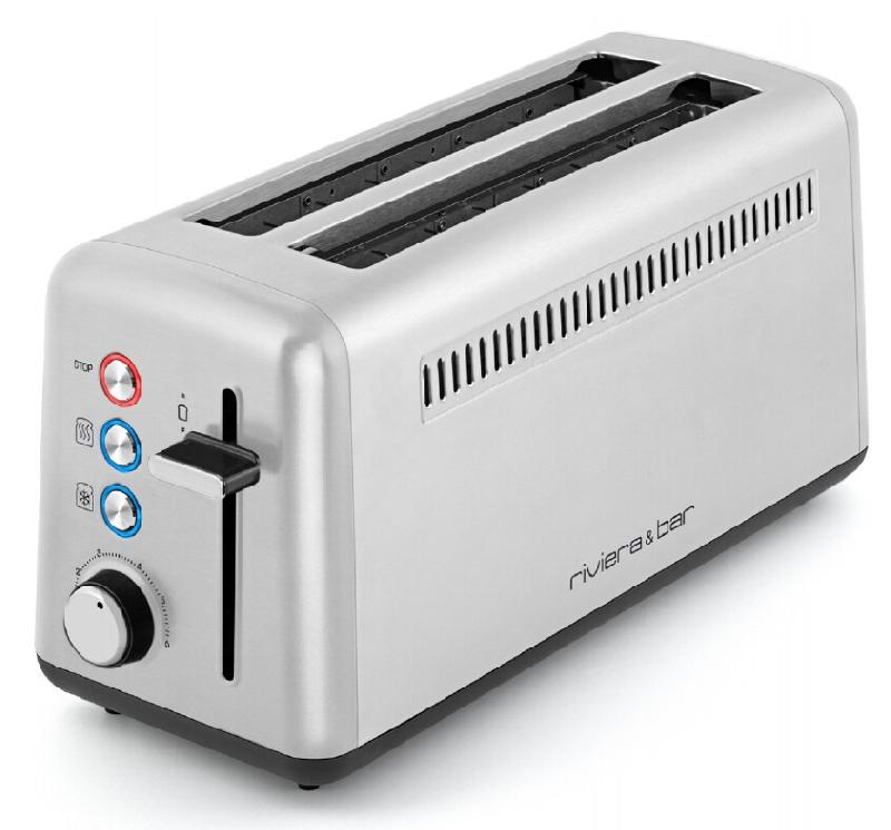 RIVIERA & BAR Grille-pain 2 Fentes 1500w Inox qgp480 - argenté 3576160016870_0