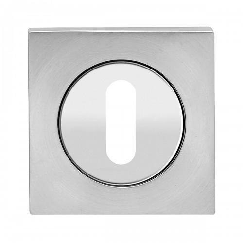 ROSACE 3 PIÈCES CARRÉE EN INOX POLI ET SATINÉ - SÉRIE EZ1340 - CLÉ L KARCHER DESIGN