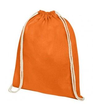 SAC À DOS OREGON EN COTON DE 140 G/M² AVEC CORDON DE SERRAGE 5L - ORANGE - SAC À DOS PUBLICITAIRE