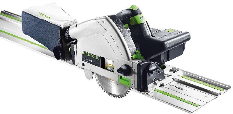 SCIE PLONGEANTE FESTOOL TSC 55 XL - 2 BATTERIES 18V 5.2 AH LI-ION, 2 CHARGEUR + RAIL FS 1400/2 - 201402