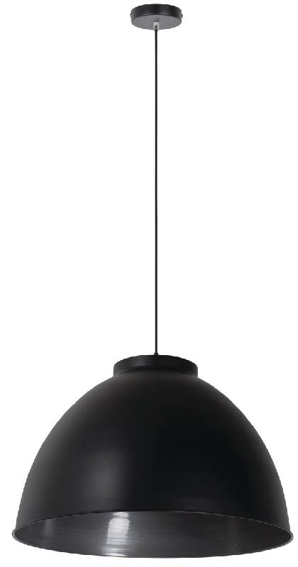 SUSPENSION DOCK XXL Ø60 CM DÔME EN MÉTAL NOIR MAT - MANUTAN COLLECTIVITÉS