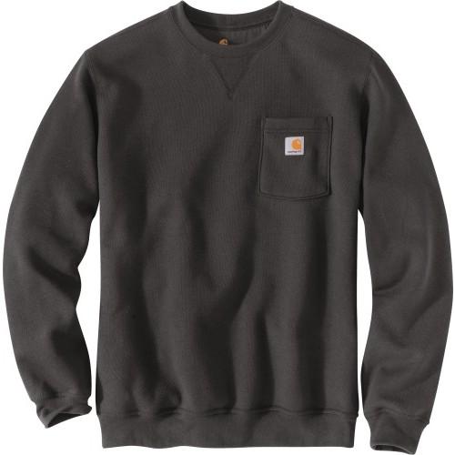SWEAT COL ROND - POCKET - GRIS CARBONE - TAILLE XL CARHARTT