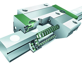 Systèmes de guidage à recirculation de rouleaux - taille 20 à 65 - guidage à 4 rangées avec rails recoupables_0
