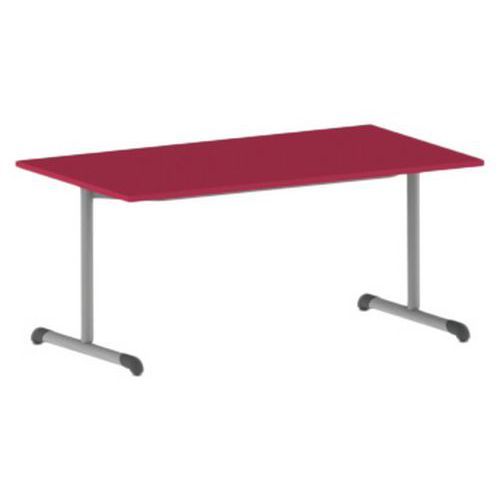 TABLE BANDANA 140 X 80 CM FIXE T4 STRAT CERISE GRIS - MOBIDECOR