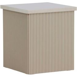 Table basse beige Lenox 40 x 40 x 45 cm Venture Home - beige 7340220844316_0