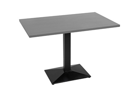 TABLE DE RESTAURANT LAMIDUR PLATINIUM ET NOIR 110 X 68 CM