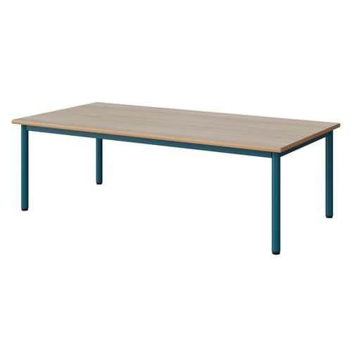 TABLE MALIBU 160X80 T1 4P STRA ALAISÉ ACACIA/BLEU 5025