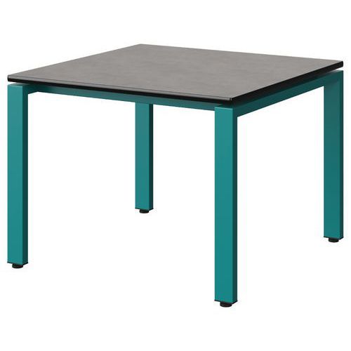 TABLE MALIBU 80X80 T3 SOUDÉ ST ANTIB BÉTON F186/NO BLEU 5018