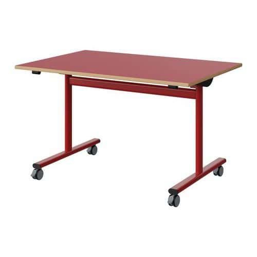 TABLE MALIBU RAB 120X80 T5 DL ST ALAISÉ ROUG U321/ROUGE 3020