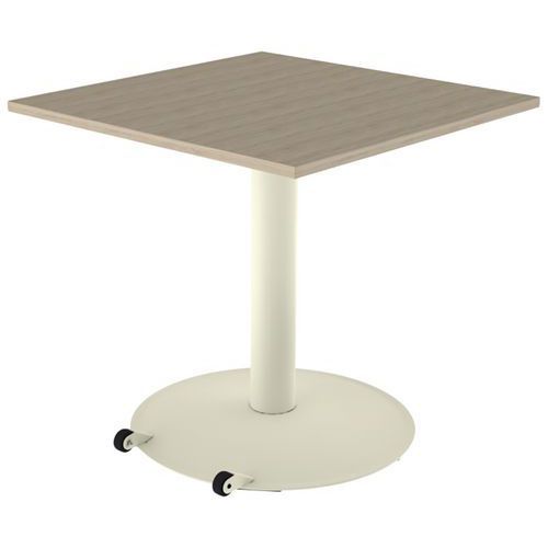 TABLE MANO MOB 80X80 T6 STRAT ABS CHÊNE BORDALINO/BEIGE 1013 - MOBIDECOR