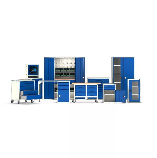 Armoires d'atelier à portes ou à tiroirs pour garages automobiles, pouvant supporter jusqu'à 1 tonne_0