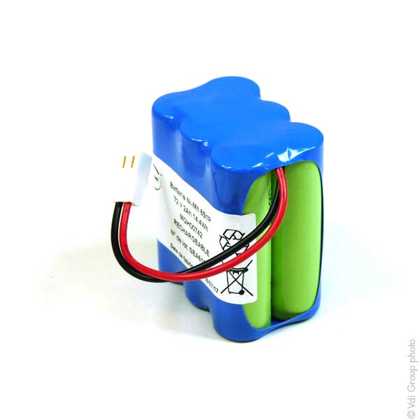 Batterie Nimh 6x AA 6S1P ST2 F75 7.2V 2Ah Molex - Marque NX - Quantité 1_0