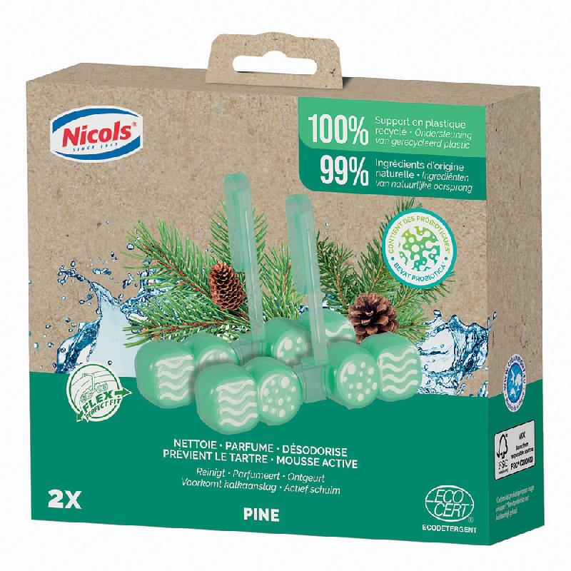 Bloc WC ecocert, x2 Nicols parfum pin_0