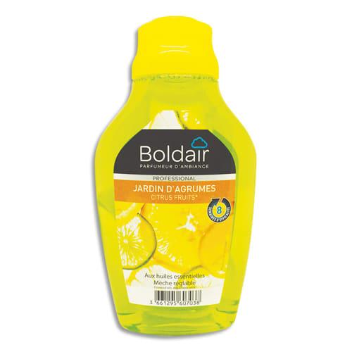 Boldair flacon mèche 375 ml réglable - aux huiles essentielles - parfum Jardin d'agrumes - pour locaux jusqu'à 30 m2_0