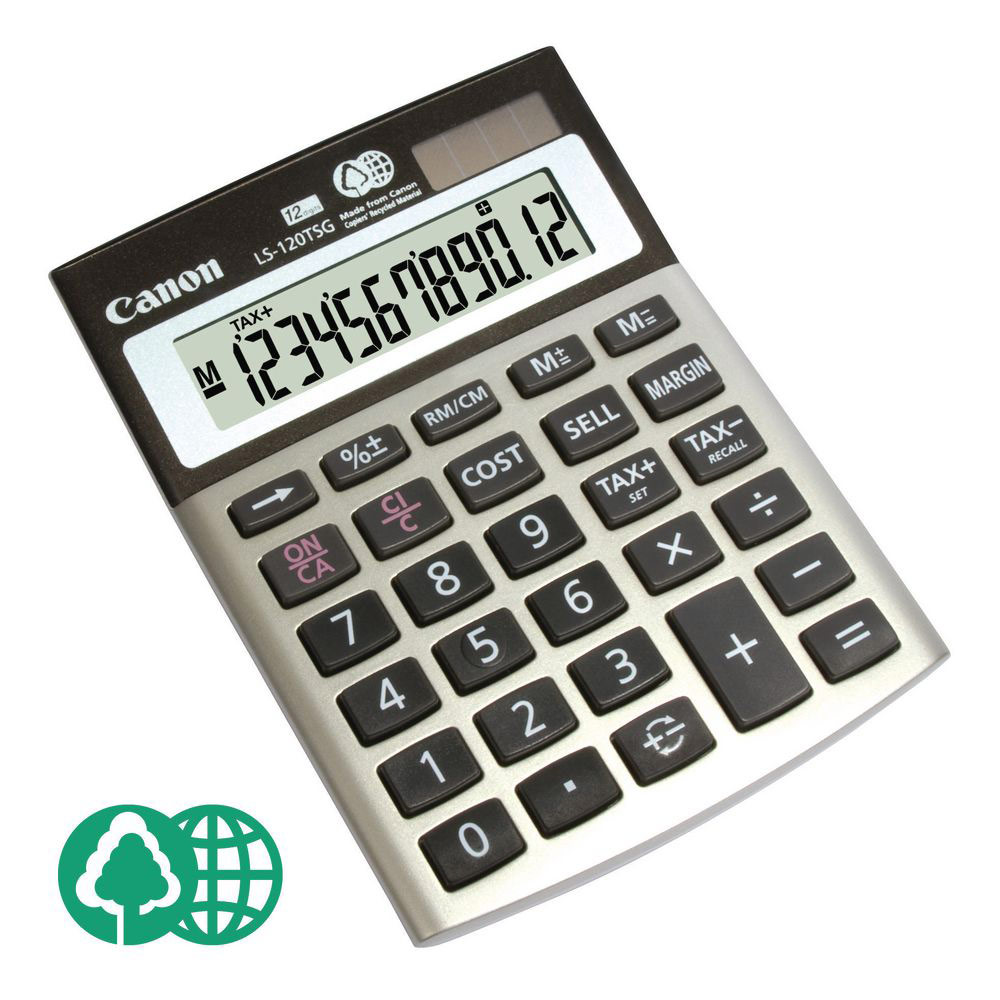 Calculatrice de bureau solaire - 12 chiffres CANON TS-1200 TSC