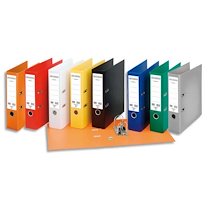 CLASSEUR À LEVIER CHROMOS PLUS, A4, 8 CM, PP, ASSORTI DE COULEURS - LOT DE 10