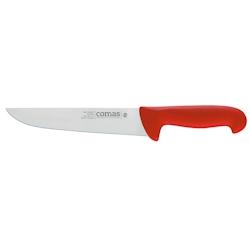 COMAS couteau boucher 180 rouge modèle  carbon - rouge inox 8425734101106_0