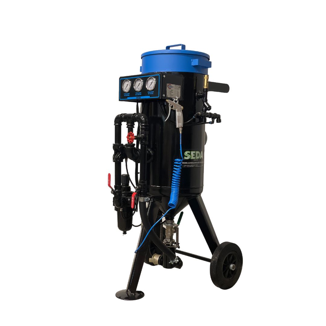 Decap 80 - Compresseur pour sablage - SEDA - Débit de 4000 à 7500 litres/min - Aérogommeuse performante, grande autonomie_0