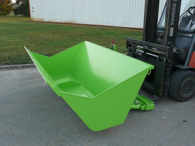 Godet à vrac hydraulique - capacité 0,8 m³ - Goubard - robuste avec prise directe sur fourches_0