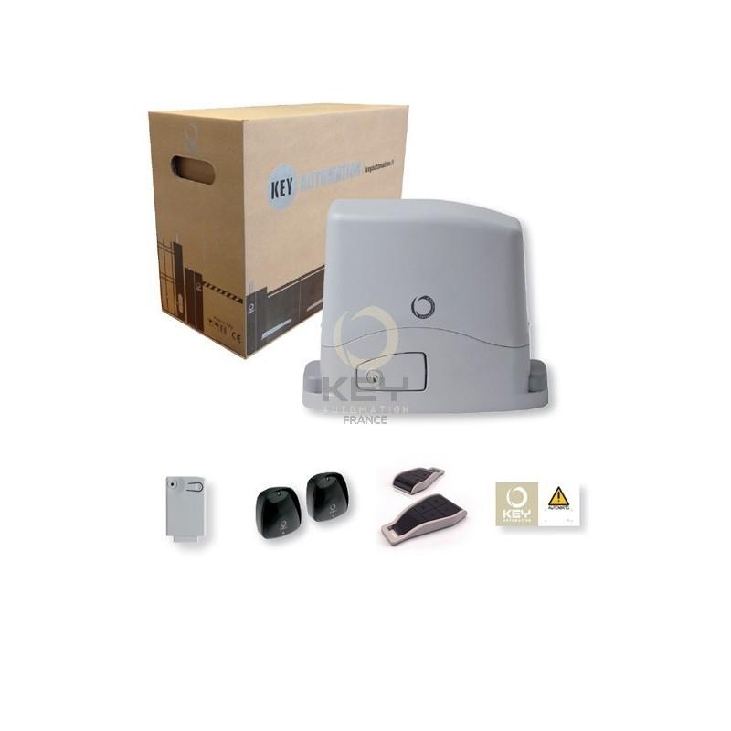 Kit motorisation portail coulissant KSC4224 - Pour portails jusqu'à 400kg avec moteur 24Vdc et accessoires inclus_0