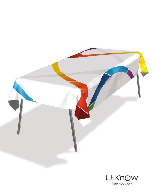 R 240/300 - Nappe publicitaire personnalisée en polyester recyclé - Made in France - 1,7 kg - Uknow Walomo_0