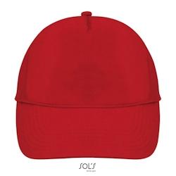 Sol's - Casquette 5 panneaux BUZZ Rouge Taille Unique - Taille unique rouge 3609374008482_0