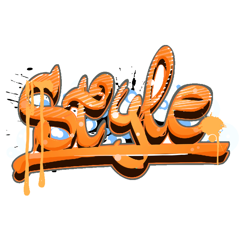 Sticker graffiti style