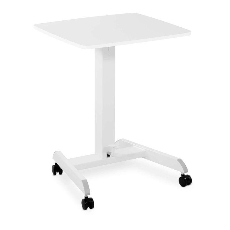 TABLE POUR ORDINATEUR PORTABLE BUREAU RÉGLABLE EN HAUTEUR TABLE ROULANTE À ROULETTES 60 X 52 CM 4 ROULETTES 14_0005972_0