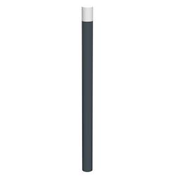 Rossignol - Potelet fixe tête bombée Ø76 mm à sceller - Haute visibilité TENOR - Acier gris 51912_0