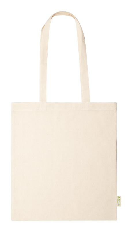 Tote bag - sac publicitaire en coton bio - 100% coton biologique, 120 g/m², anses longues_0