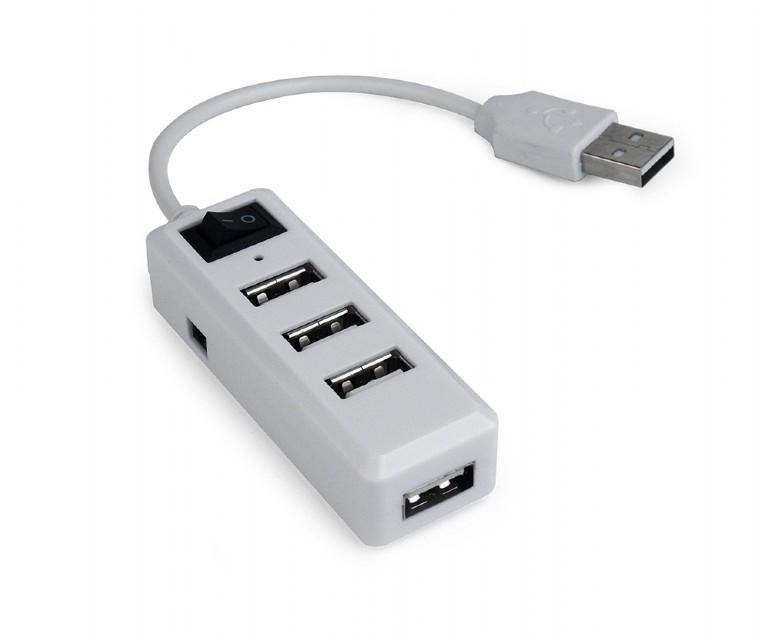 GEMBIRD I/O Hub USB2 - 4 ports - UHB-U2P4-21 - Couleur Neige_0