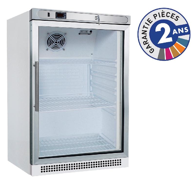 Armoire réfrigérée positive -2°c/+8°c - laquée blanche - 1 porte vitrée - 100 l - A201TNV_0