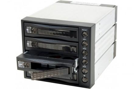 BACKPLANE 4 DISQUES SATA/SAS DUAL CHANEL - 3 BAIES 5