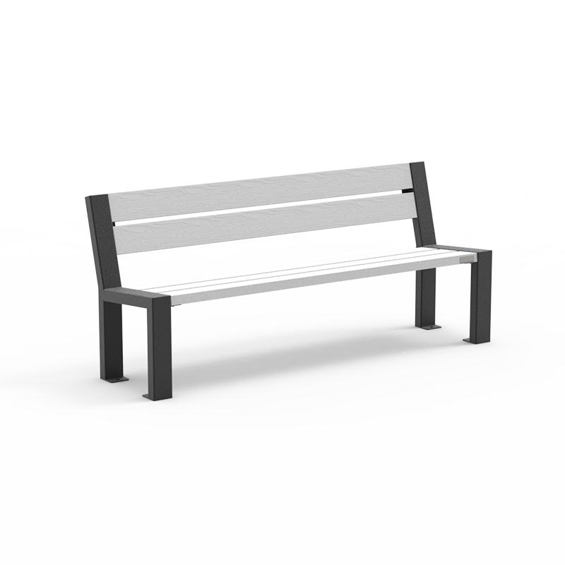 Banc public Harmonie - L.1980 mm - STD - HA-BC-01 - Structure en acier et options Pigmentek®_0