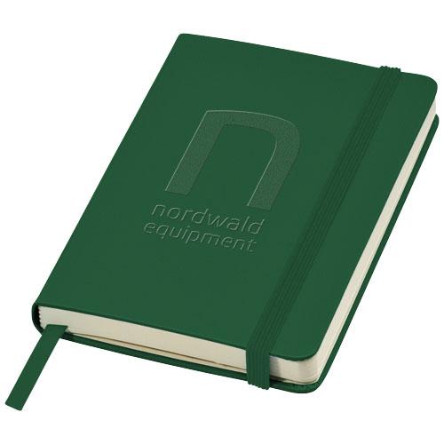 Bloc-notes de poche Classic format A6 - couverture rigide - fermeture élastique - 80 feuilles à lignes_0