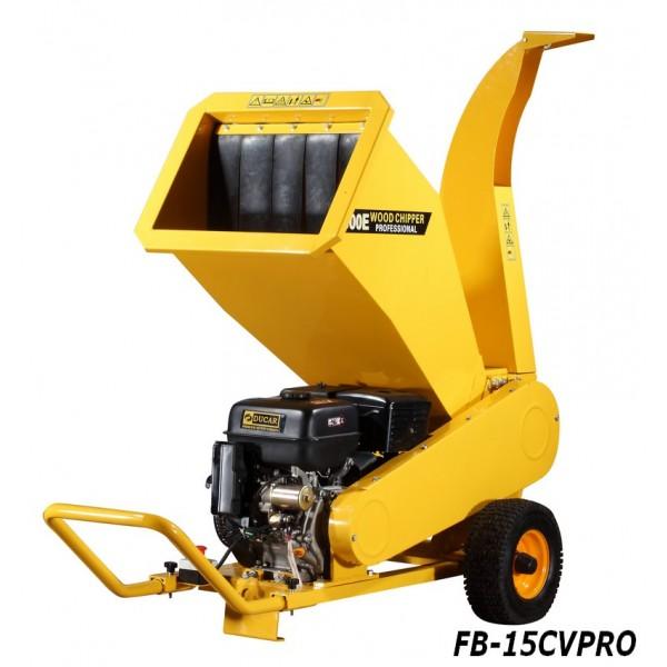Broyeur de végétaux 15CV PRO - Modèle 1500E avec démarreur électrique et capacité de broyage jusqu'à 150 mm_0