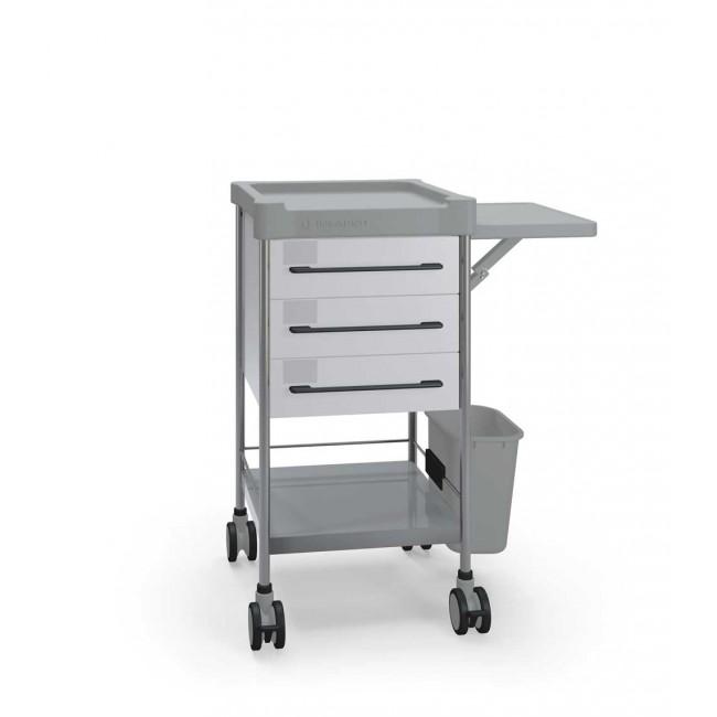 Chariot de soin hospitalier INSAUSTI Mod. Q040 - 3 tiroirs en polypropylène 61-Q040_0