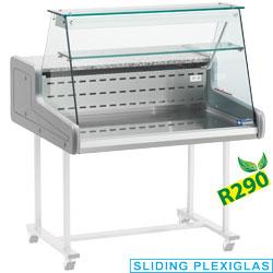 Comptoir vitrine réfrigère vitre droite super plus gaz r290 1500x930xh660 - SUP15-ZD/R2_0