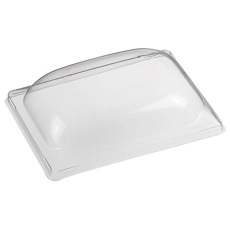 COUVERCLE PLASTIQUE SOLIA POUR ASSIETTE 17 X 12.5 CM (VENDU PAR 100)