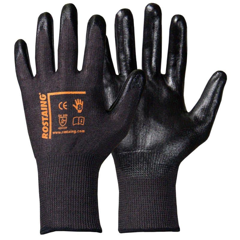 Gant Blacknit haute protection coupure - Rostaing - Maille HPPE/fibres minérales - Enduction nitrile foam - EN388 : 4X43F_0