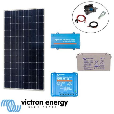 Kit solaire 175W 12V 230V Victron Energy - Autonomie électrique pour sites isolés_0
