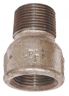Manchon mâle/femelle égal en fonte malléable galvanisée - Ø 33/42 - Réf. 303295_0