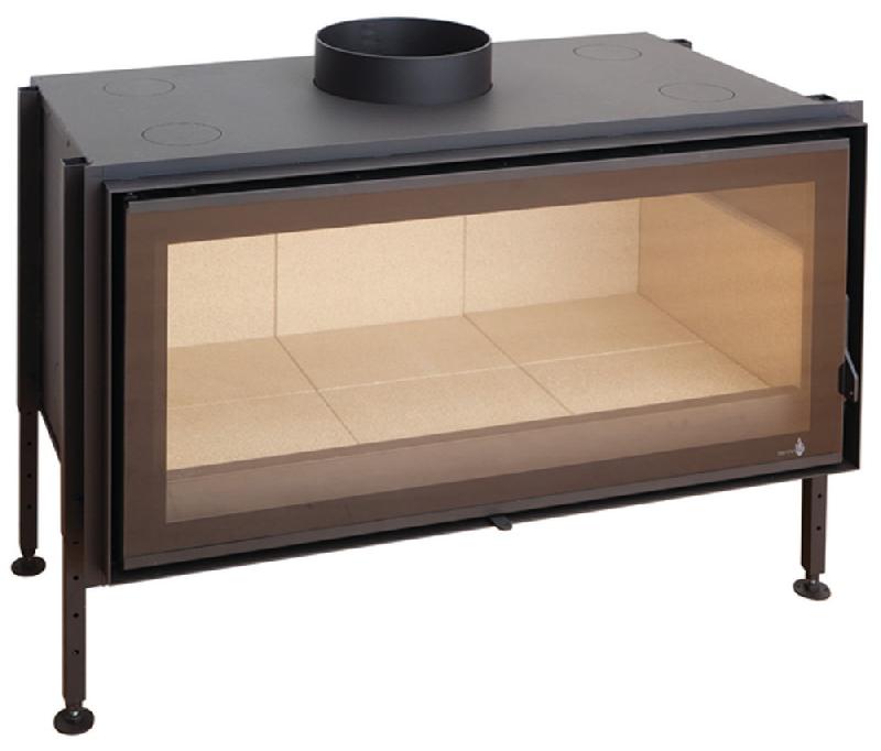 Pack insert large vision C-1000 - 14kW - kit ventilation inclus - cadre 4 côtés verre - double combustion_0