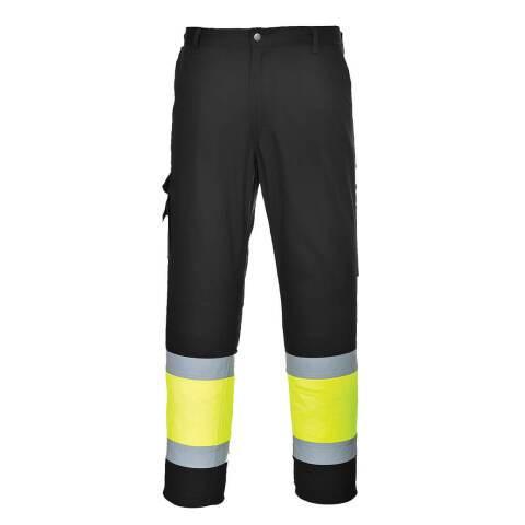 PORTWEST L049 PANTALON COMBAT HI-VIS BICOLORE JAUNE/NOIR - TAILLE L - STANDARD
