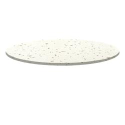 Restootab - Plateau Ø120 decor terrazzo cassata - blanc Bois manufacturé PL-R120M-TER.CAS_0