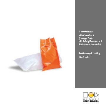 Sac de lestage - PVC renforcé ou polyéthylène - 18 kg une fois rempli_0