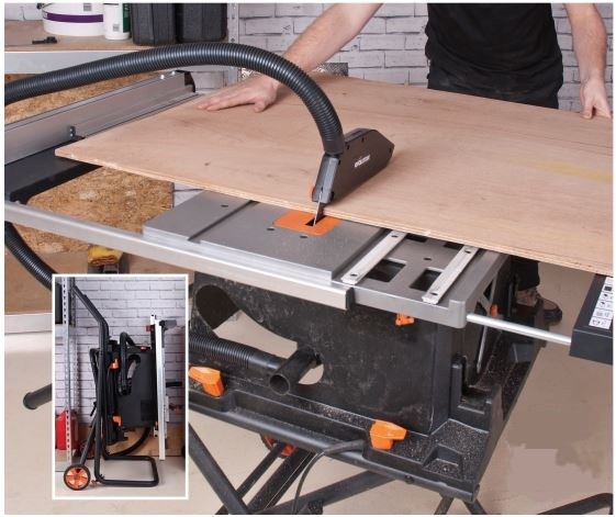 Scie sur table RAGE5-S - Lame TCT multiple 255mm, bois, acier doux, aluminium, PVC_0